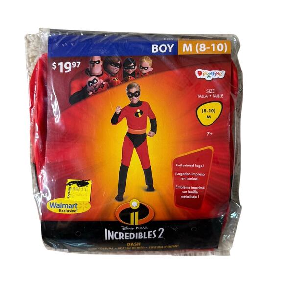 Disney Pixar The Incredibles 2 Dash Boy Costume – Size M (8–10) – Walmart - Picture 1 of 3